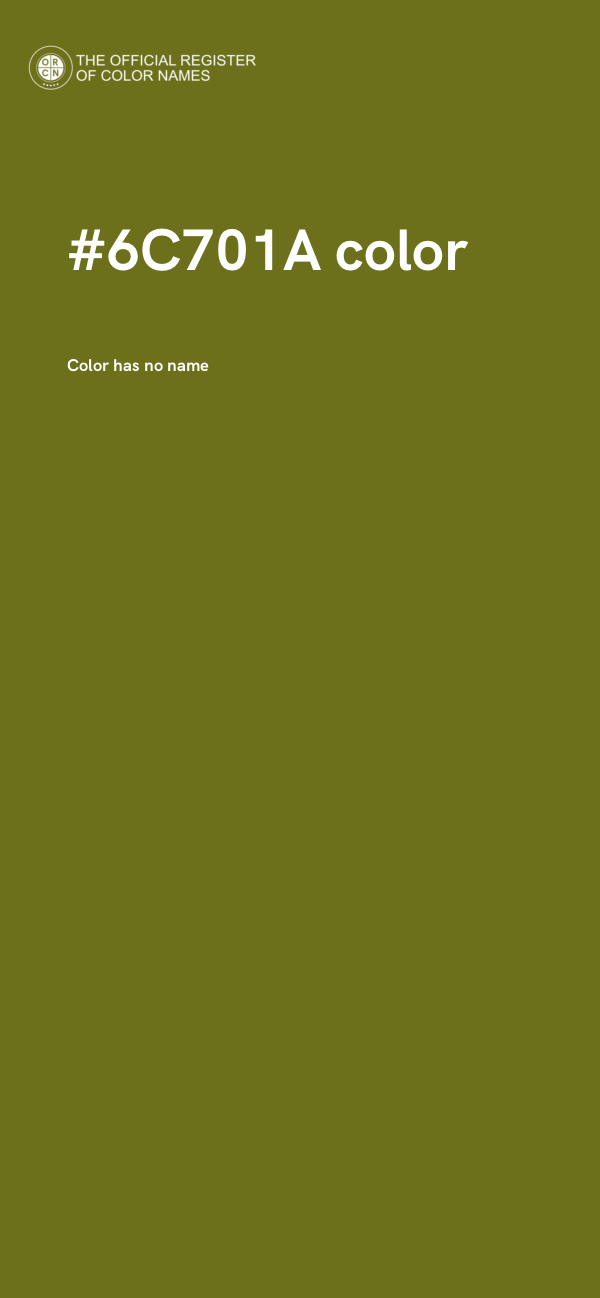#6C701A color image