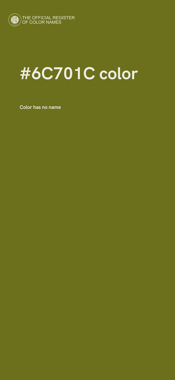 #6C701C color image