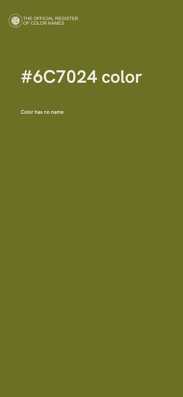 #6C7024 color image