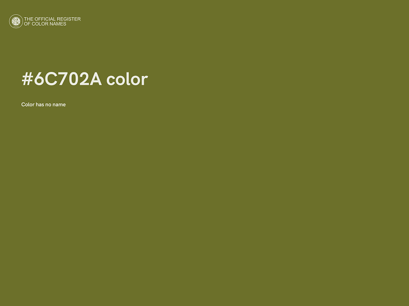 #6C702A color image