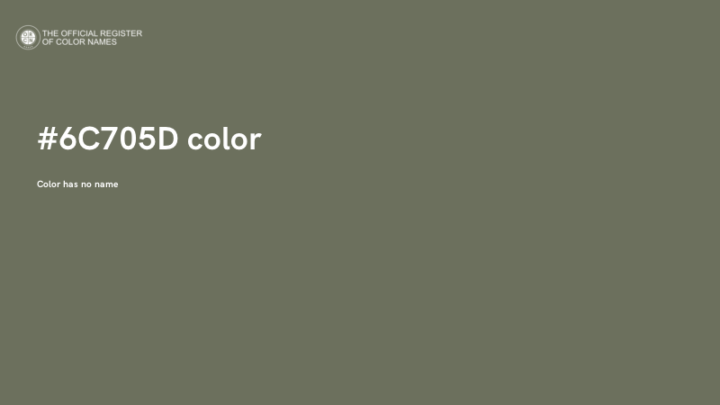 #6C705D color image