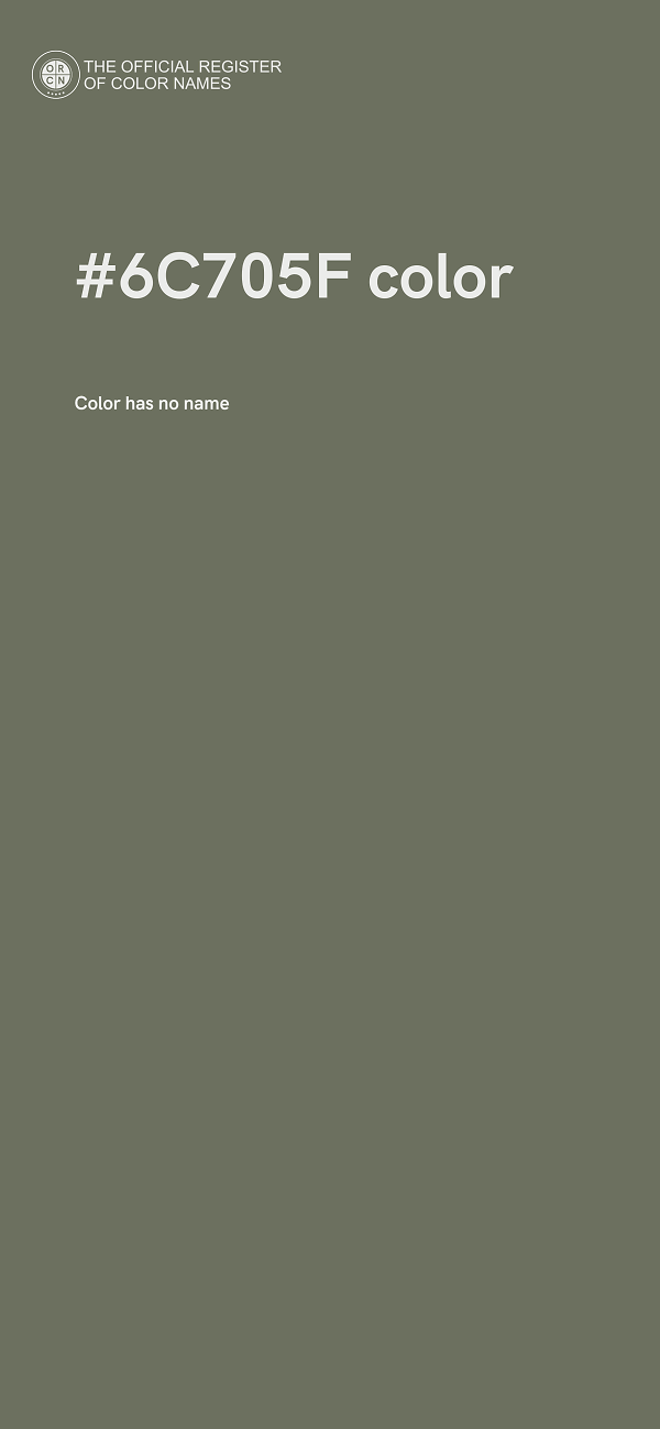 #6C705F color image