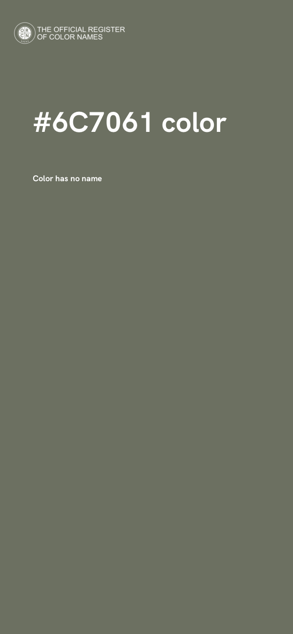 #6C7061 color image