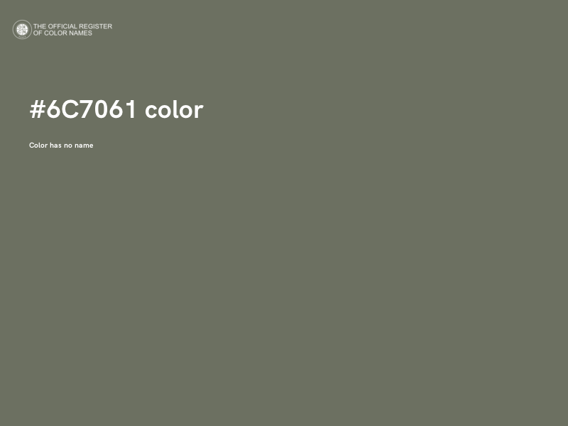 #6C7061 color image