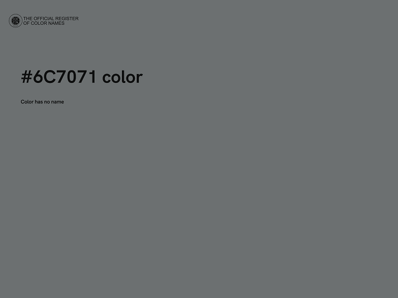 #6C7071 color image