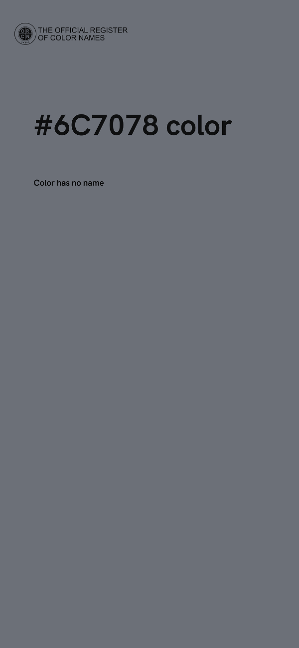#6C7078 color image