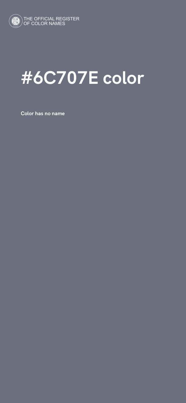 #6C707E color image