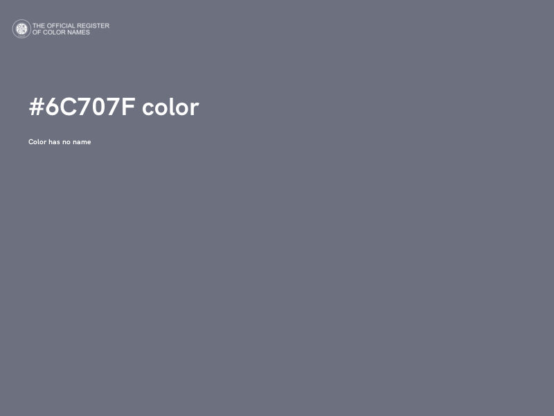 #6C707F color image