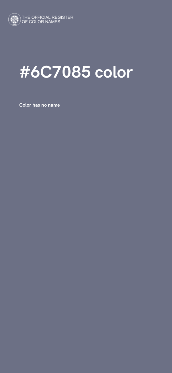 #6C7085 color image