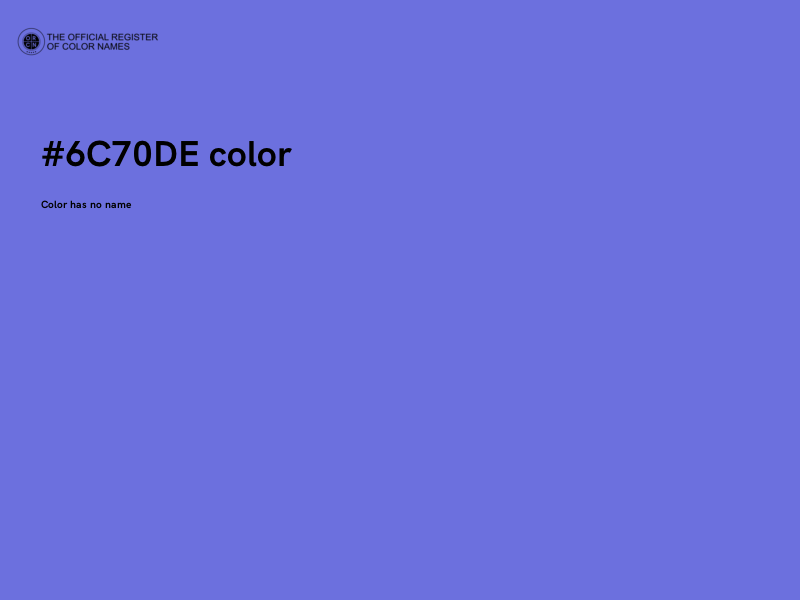 #6C70DE color image