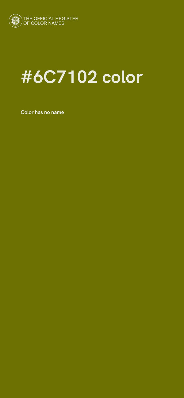 #6C7102 color image