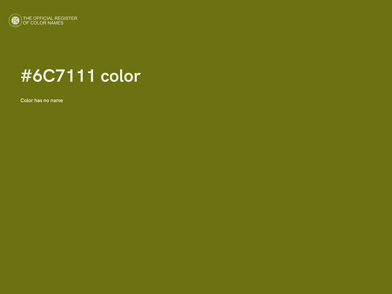 #6C7111 color image