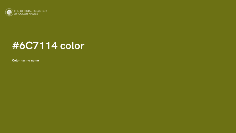 #6C7114 color image
