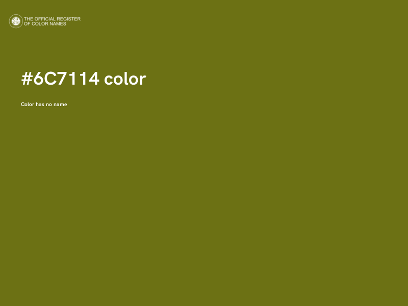 #6C7114 color image