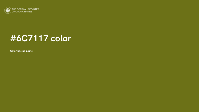 #6C7117 color image