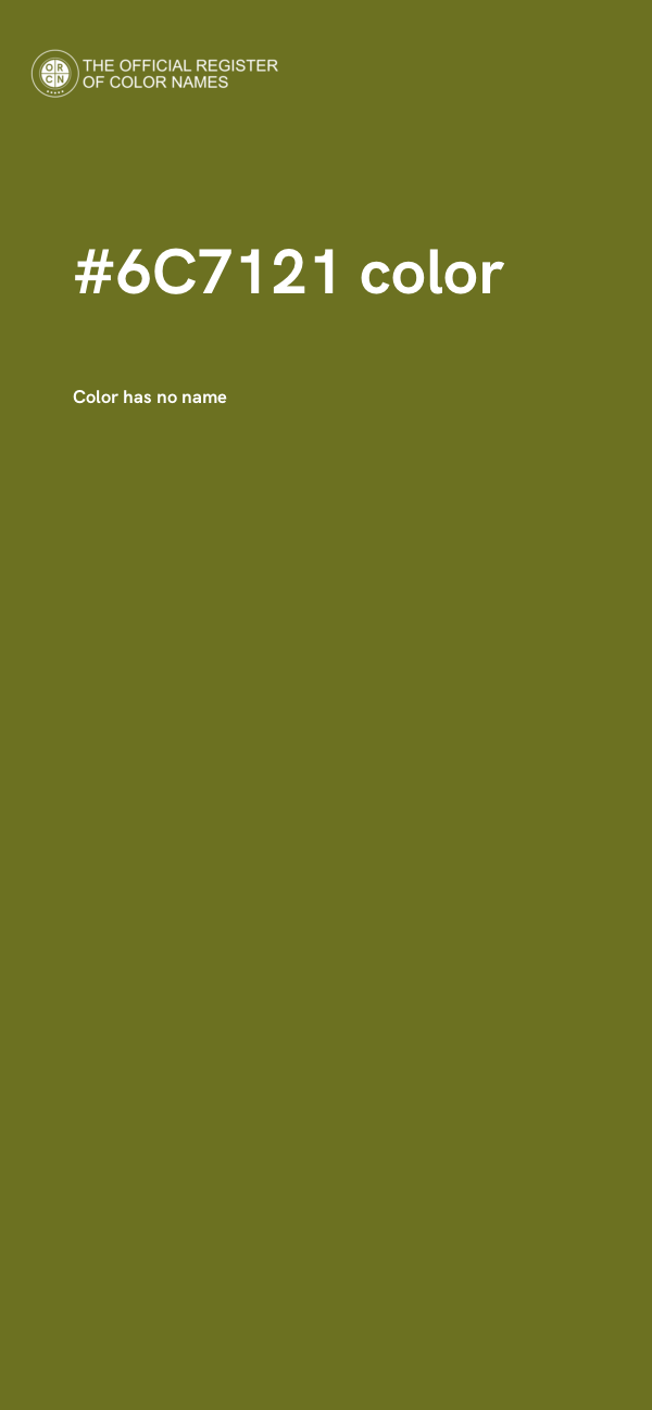 #6C7121 color image