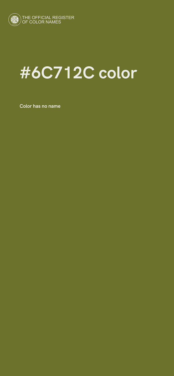 #6C712C color image