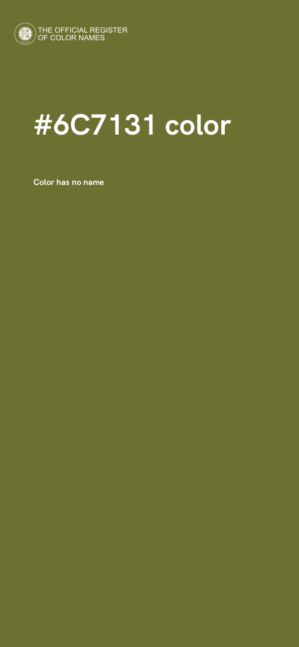#6C7131 color image