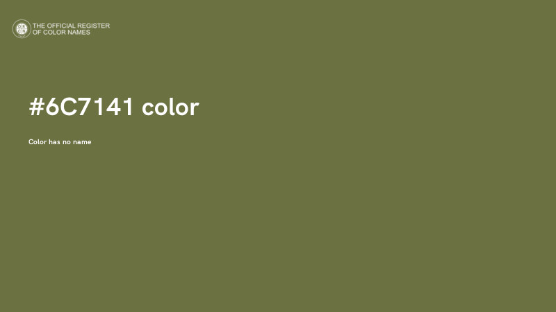 #6C7141 color image
