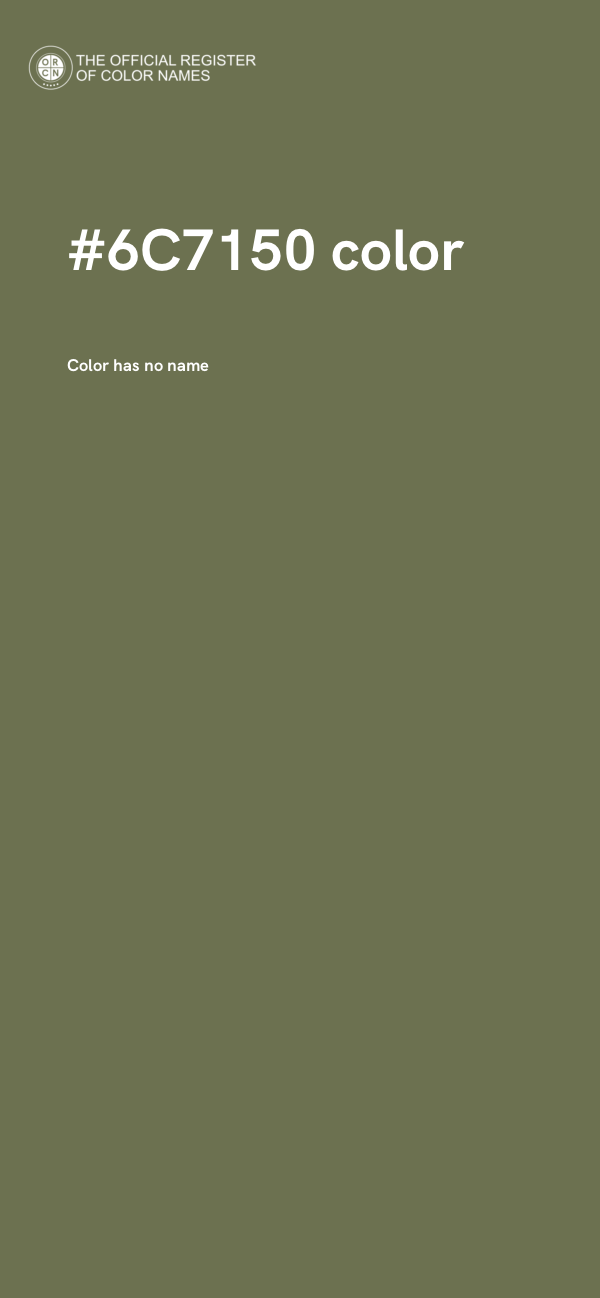 #6C7150 color image