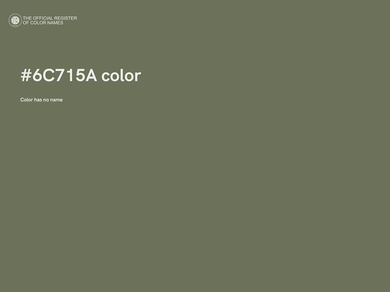 #6C715A color image