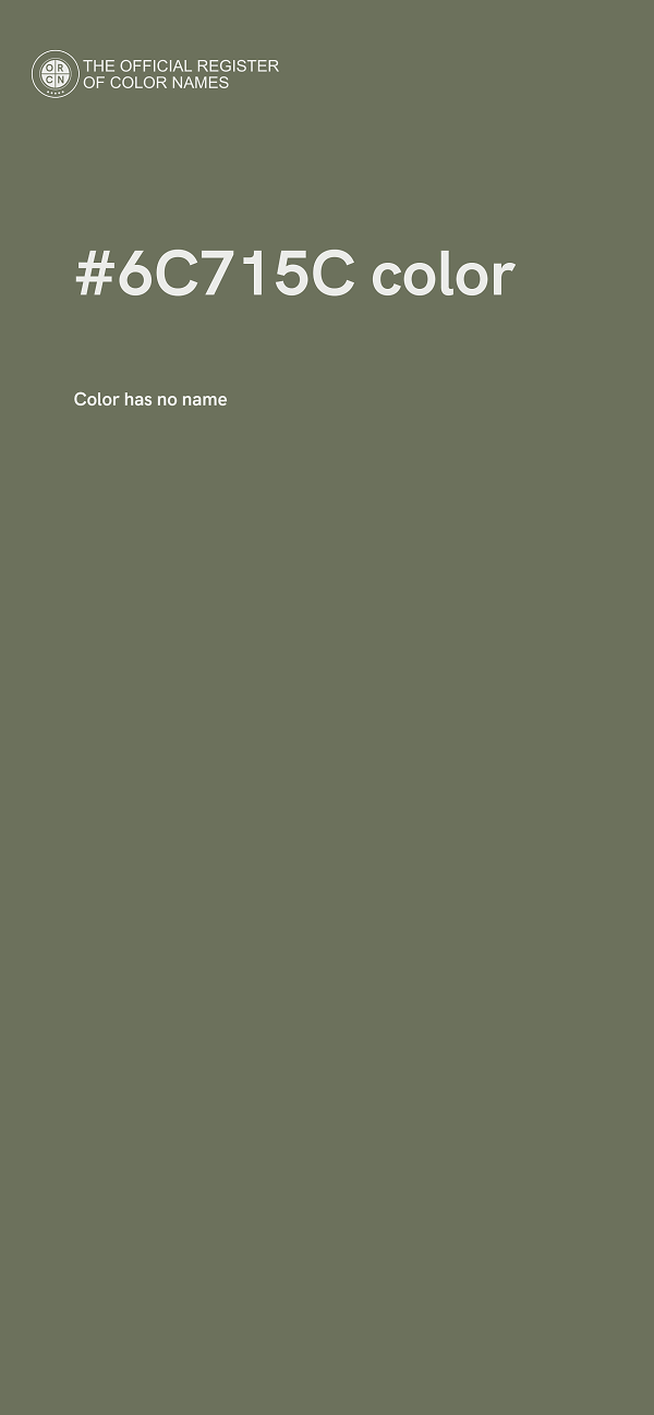 #6C715C color image