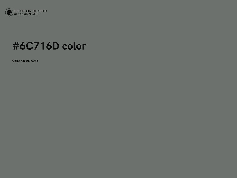 #6C716D color image