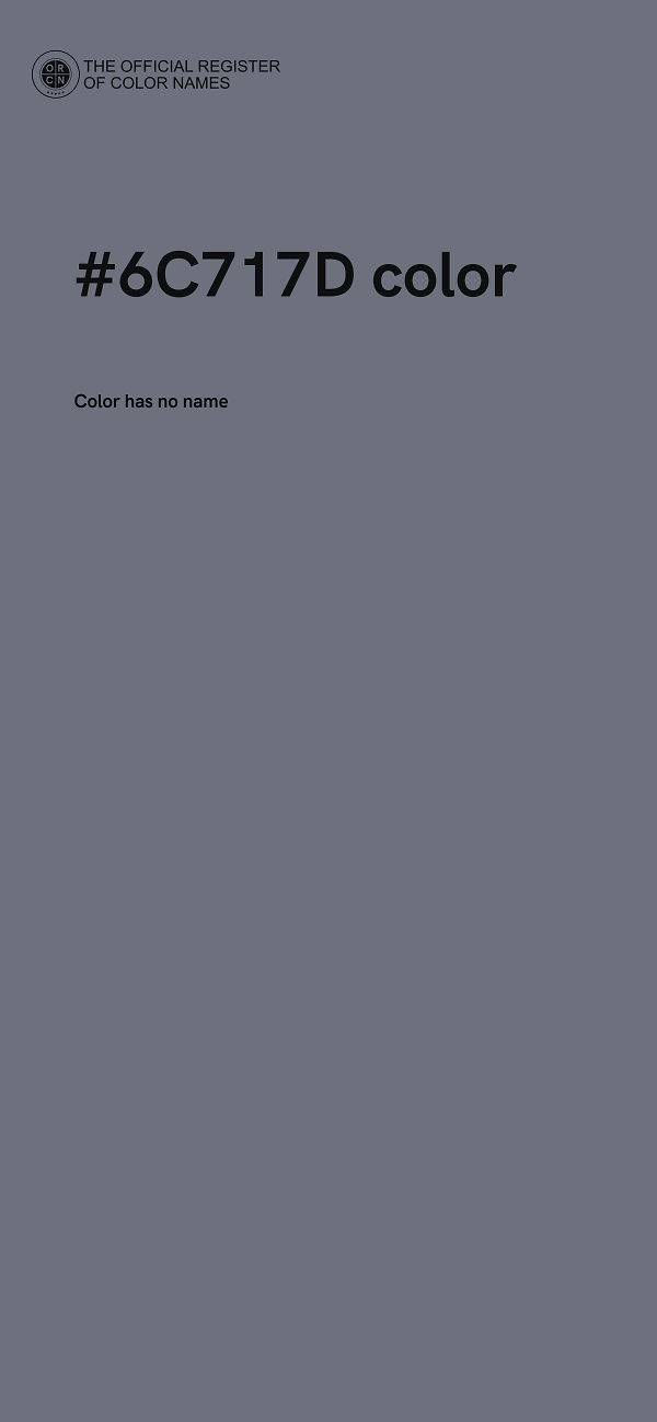 #6C717D color image