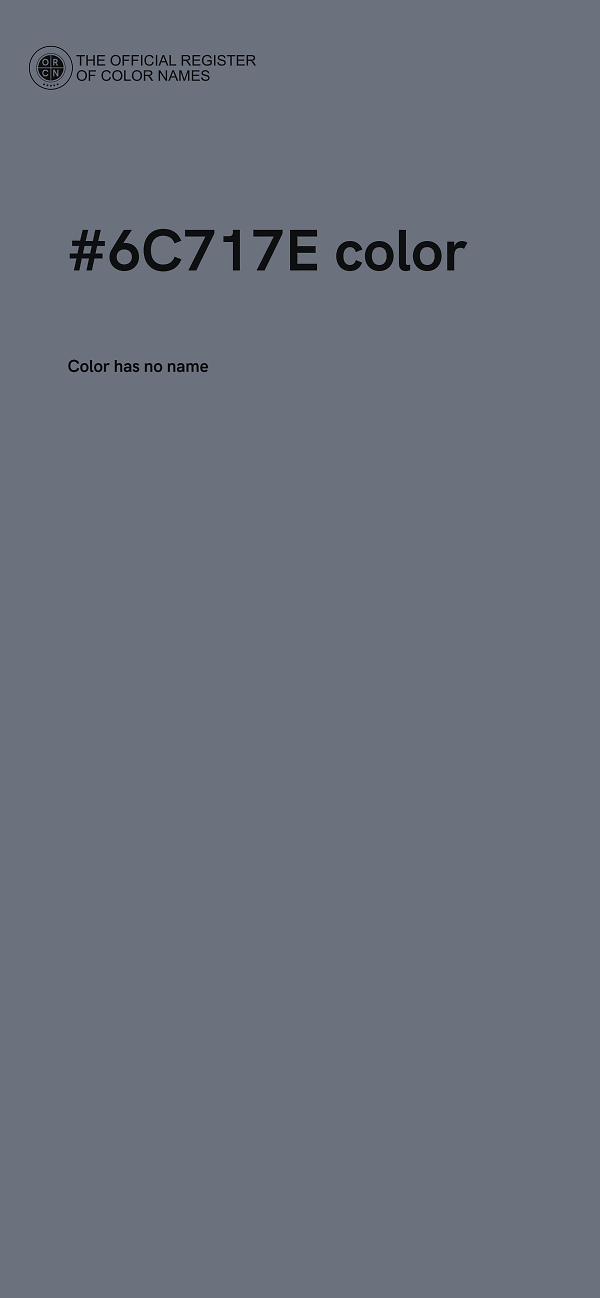 #6C717E color image