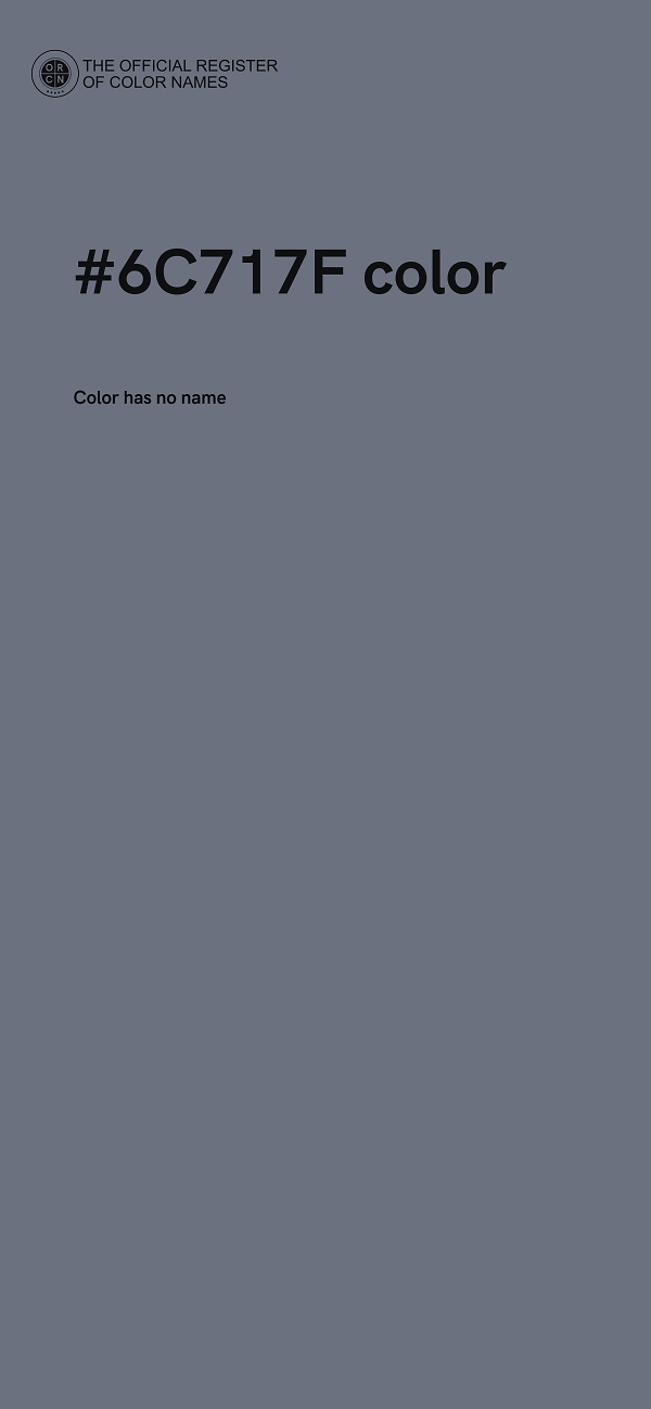 #6C717F color image