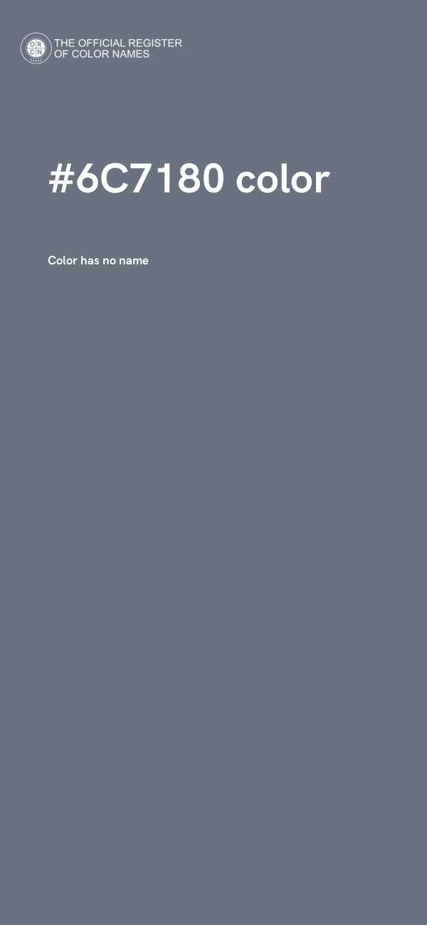 #6C7180 color image
