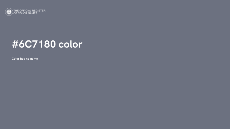 #6C7180 color image