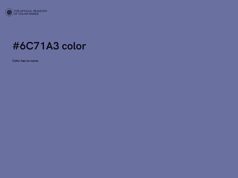 #6C71A3 color image