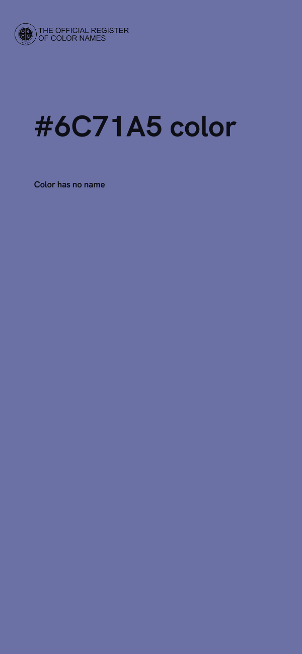#6C71A5 color image