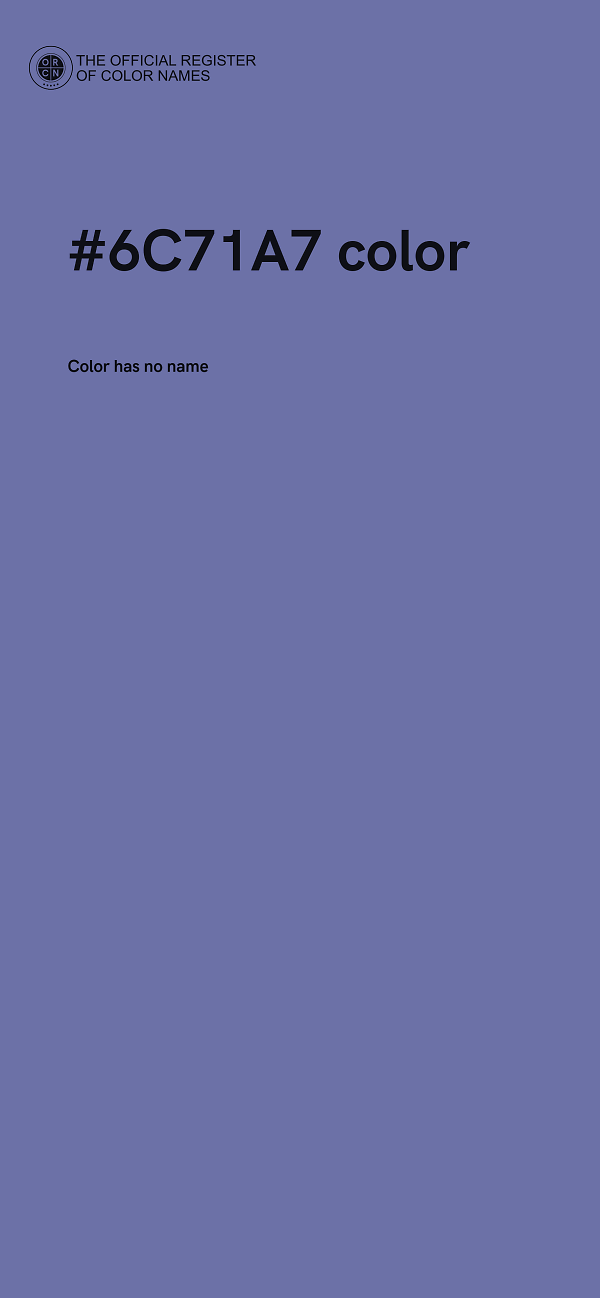 #6C71A7 color image