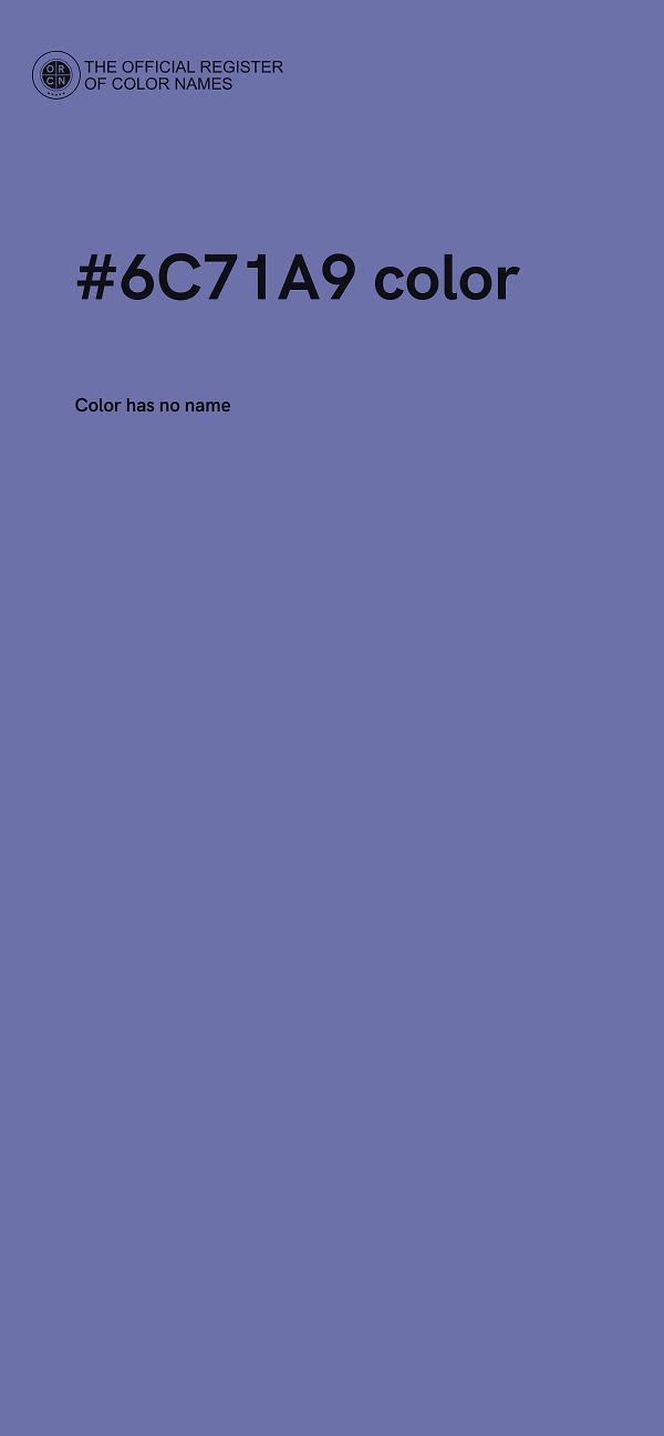 #6C71A9 color image