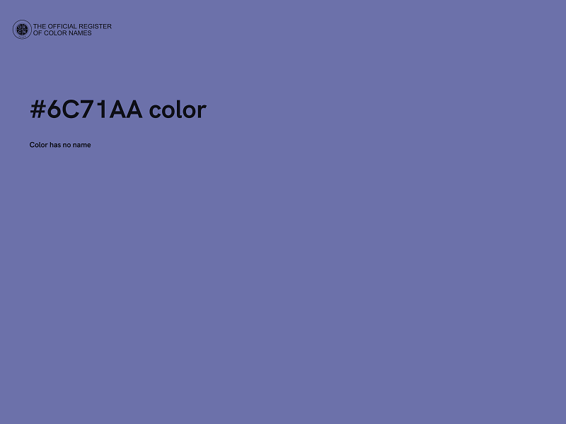 #6C71AA color image