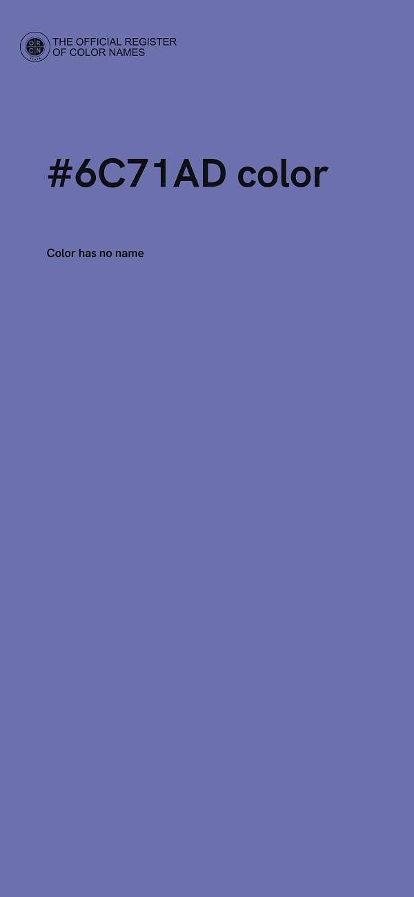 #6C71AD color image