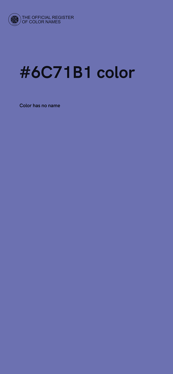 #6C71B1 color image