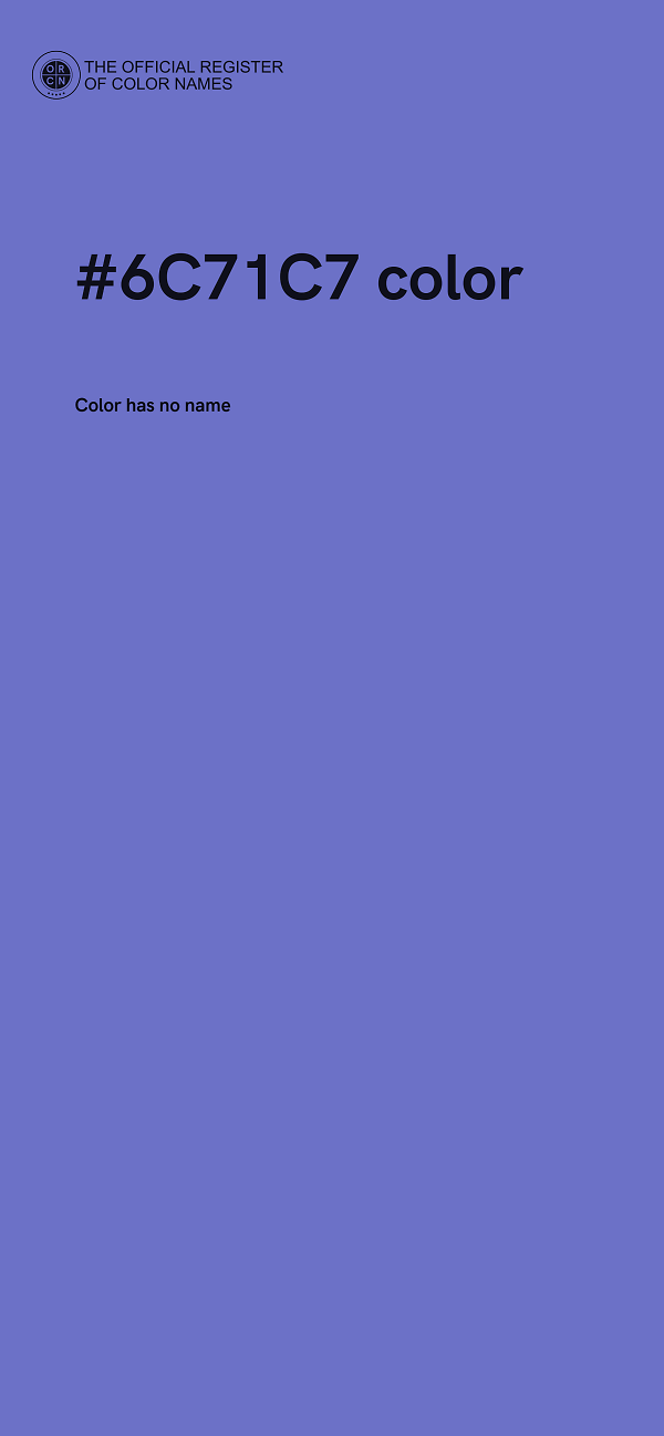 #6C71C7 color image