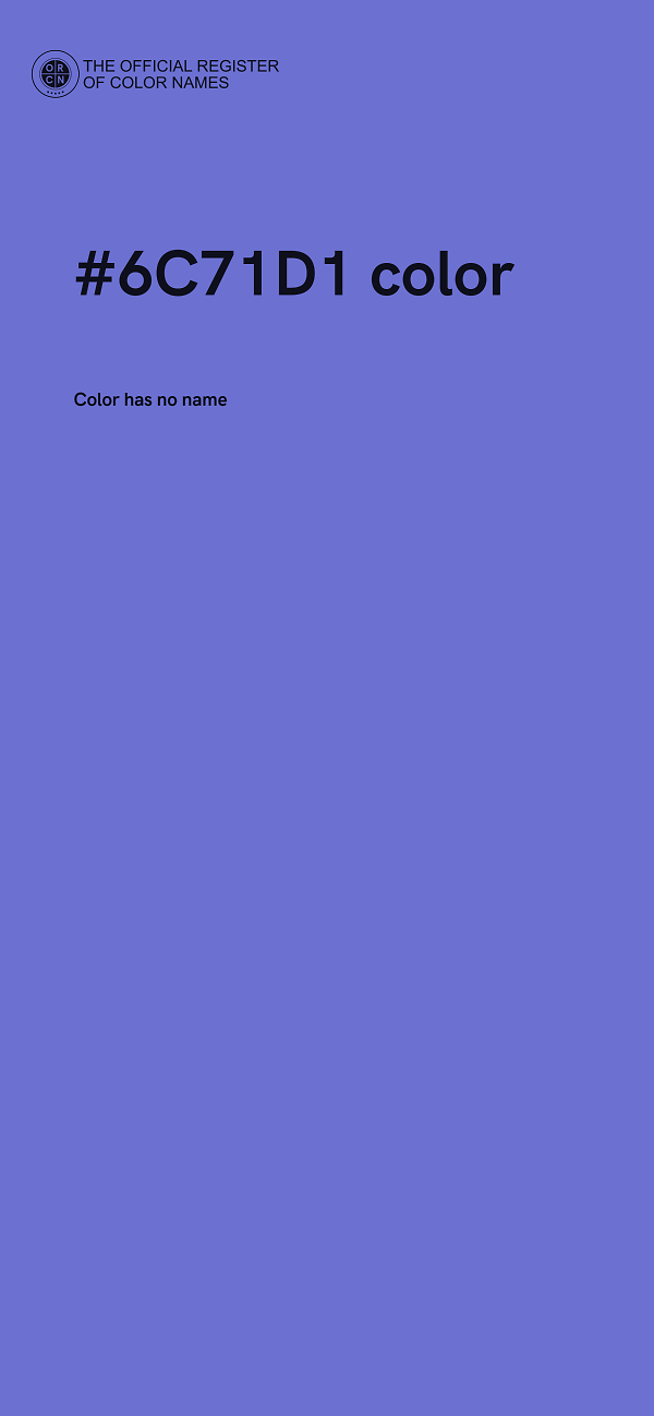 #6C71D1 color image