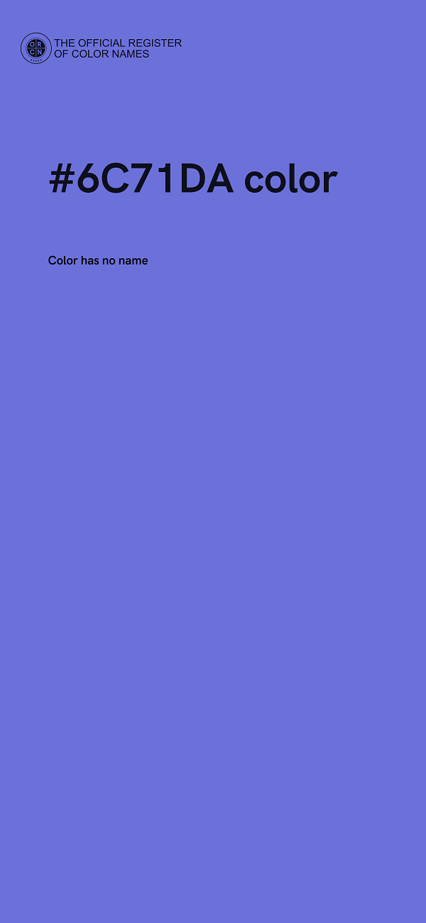 #6C71DA color image