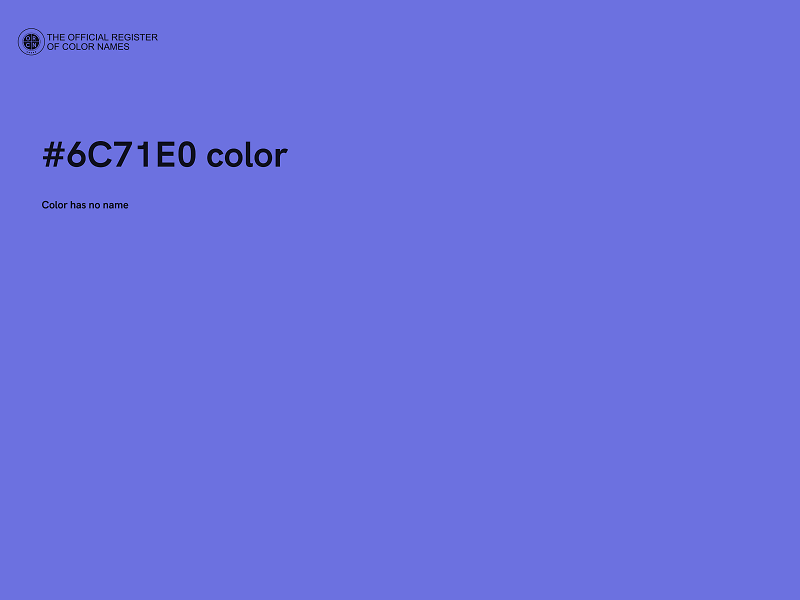 #6C71E0 color image