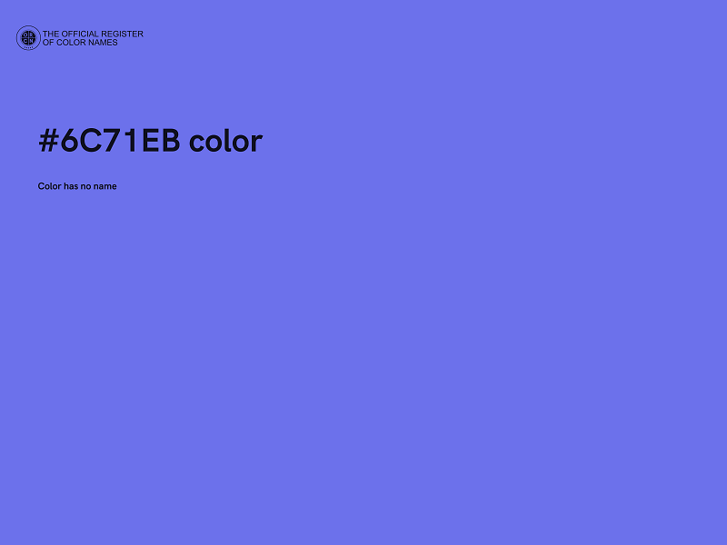 #6C71EB color image