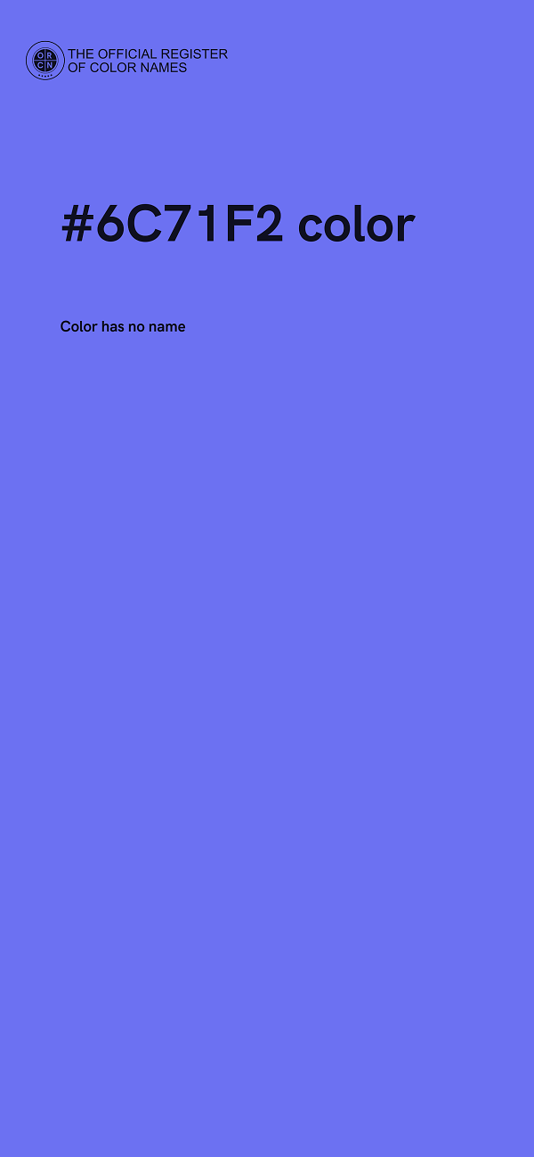 #6C71F2 color image