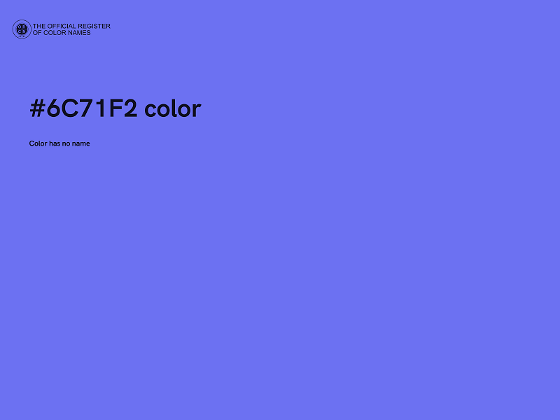 #6C71F2 color image