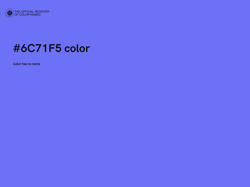 #6C71F5 color image