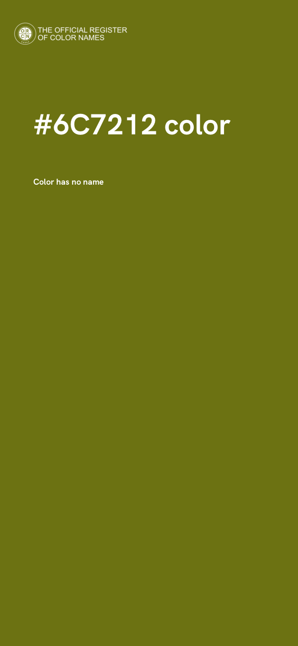 #6C7212 color image