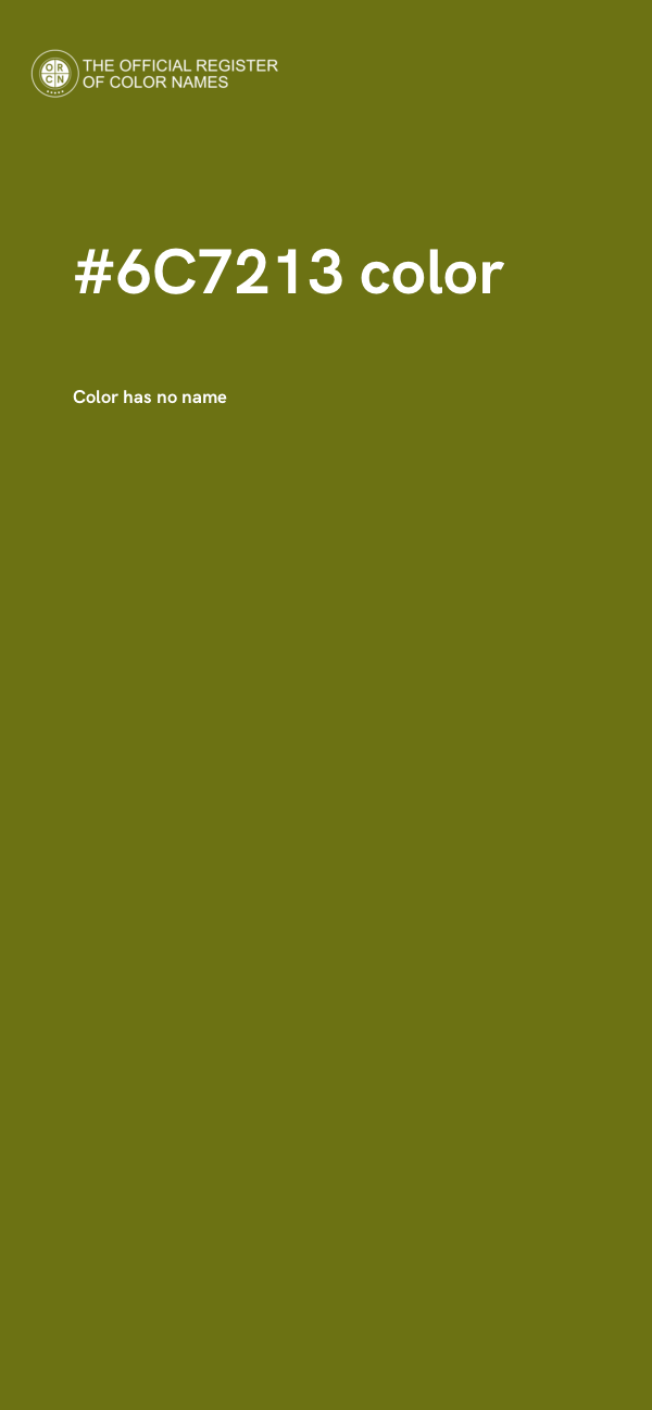 #6C7213 color image