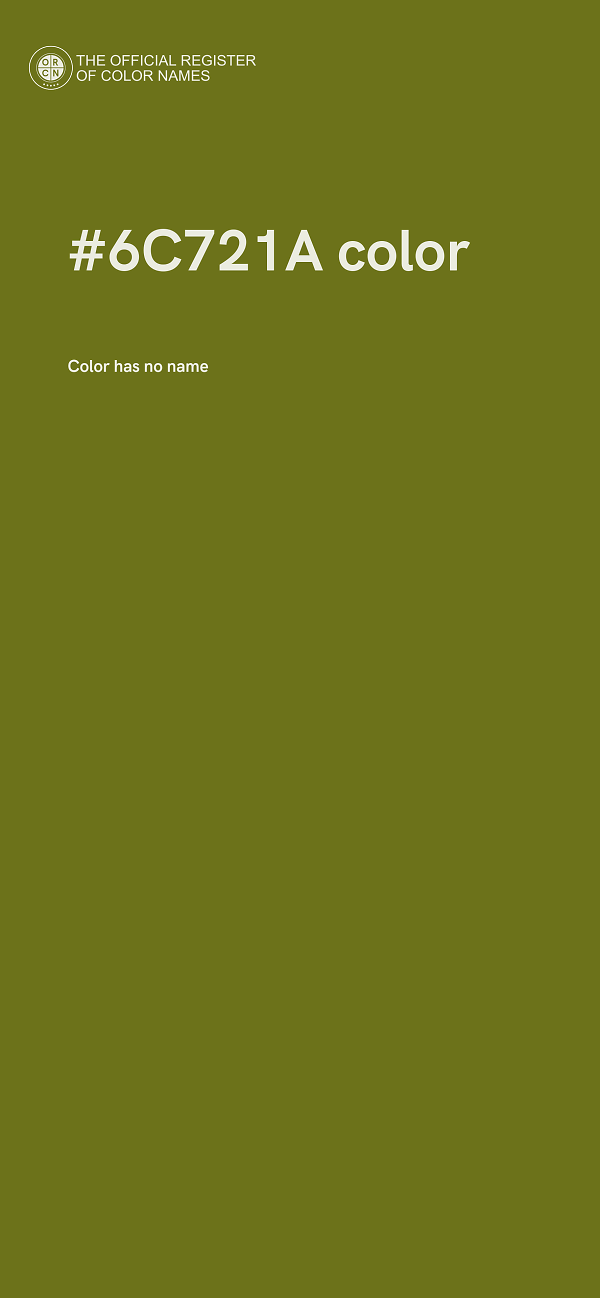 #6C721A color image